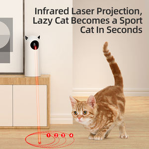 Brinquedos Interativos para Gatos de Plástico Ecológico Automáticos, Acessórios Eletrônicos para Animais de Estimação com Laser LED - Product Image 2