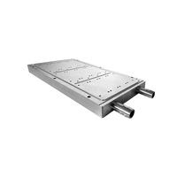 Plaque de refroidissement en aluminium de l'industrie de la puissance élevée plaque de refroidissement personnalisée plaque froide brasée de refroidissement par bloc d'eau