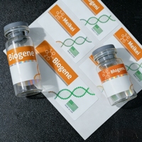 Étiquettes adhésives en vinyle pour peptides en gros, 2 ml, 10 ml, 15 ml, autocollants étanches pour flacons pour l'emballage de poudre de peptides
