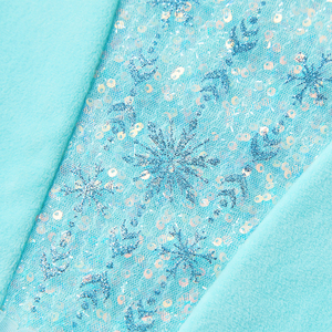 Nouvelle robe de princesse en coton et polyester à manches longues pour filles, avec paillettes, verte, costume de la <span class=keywords><strong>reine</strong></span> <span class=keywords><strong>des</strong></span> neiges <span class=keywords><strong>Elsa</strong></span>, film TV, couronne, Halloween - Product Image 4