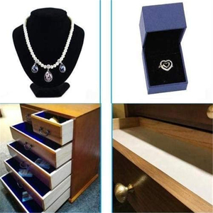 Revestimiento de terciopelo autoadhesivo para cajón de joyería, palo de pelar de <span class=keywords><strong>tela</strong></span> artesanal - Product Image 5