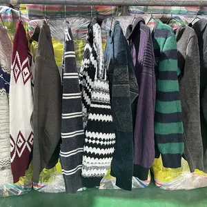 Bán Buôn Quần áo cũ với bao bì tối thiểu 45kg, bán buôn phổ biến cho Áo len nam trung niên mùa đông