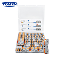 TOMZN 60 connecteurs de fils modulaires à levier, à assembler dans n'importe quelle configuration, 250V 32A, borniers transparents pour fils 12AWG 4mm² BV BVR RV