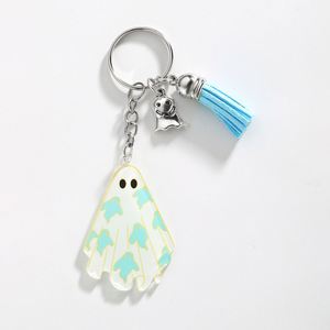 Porte-clés fantôme effrayant pour Halloween - Porte-clés rigolo en acrylique, cadeau d'horreur amusant pour les fêtes de bonbons ou de farces, accessoires pour fêtes - Product Image 3