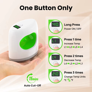 Nouvelle presse à chaud manuelle super mini avec écran LED, température réglable jusqu'à 410°F pour petits travaux manuels, étiquettes de chaussures, manchons, petites applications thermiques - Product Image 3