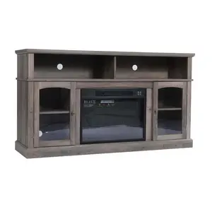 Wood Universal console Living Room Storage Entertainment Center Customization TV STAND Tv Fireplace