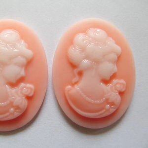 30mm x 40mm 21 màu sắc hình bầu dục flatback nhựa cứu trợ vẻ đẹp đầu Cameo Cabochon quyến rũ, phù hợp với cơ sở thiết lập khay <span class=keywords><strong>bezel</strong></span>, DIY trang sức phụ kiện - Product Image 1