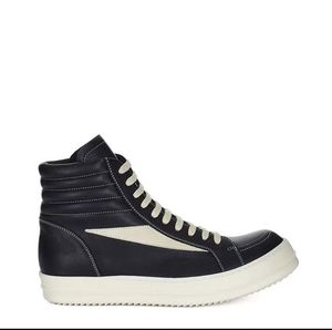 Owens Designer Men's High-Top Casual Sports Shoes Genuine Leather Thick-Sole Chunky Shoes - Product Image 1
