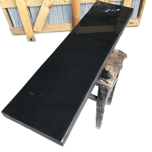 Tấm Đá granit đen hiện đại đánh bóng bia mộ gạch bia mộ với phong cách Mỹ - Product Image 1