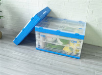 Caisse en plastique pliable de haute qualité, matériau PP, durable, écologique, recyclable, légère, empilable, multifonctionnelle