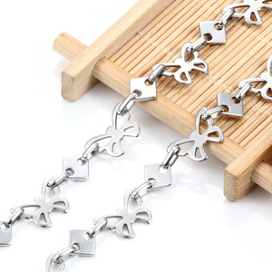 New Stainless Steel Butterfly Link <b>Chain</b> for Necklace, Bracelet & Collarbone <b>Chain</b> | Fashion Jewelry DIY Making - Product Image 2