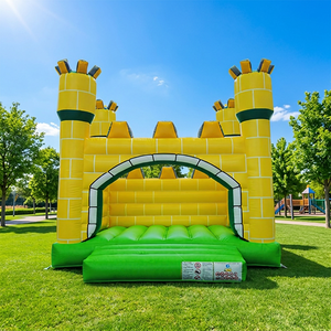 WINSUN Premium Knight Themed Inflatable Jumping Castle <b>Trampoline</b> Combo Bouncer PVC CE Fireproof Waterproof Indoor - Product Image 1