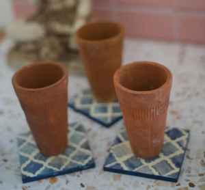 Posavasos de nogal con incrustaciones de hueso clásico de lujo, conjunto decorativo, patrón blanco y negro a rayas moderno, ecológico para uso en el hogar y la Oficina - Product Image 4