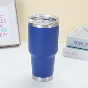 30oz đôi tường màu đen mờ cách điện bằng thép không gỉ Cốc Cốc Cốc với biểu tượng tùy chỉnh rơm cho khuyến mại drinkware - Product Image 1