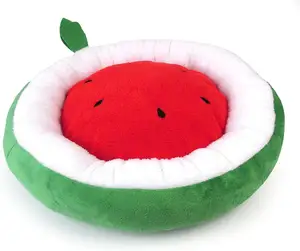 Soft Plush Small Cute and Cozy Watermelon Dog Cat Bed