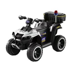 Voiture électrique pour enfants, quad de <span class=keywords><strong>police</strong></span>, vente chaude, jouet pour bébé, voiture à batterie <span class=keywords><strong>12V</strong></span>, voiture à pédales électrique à quatre roues, <span class=keywords><strong>moto</strong></span> de plage - Product Image 2