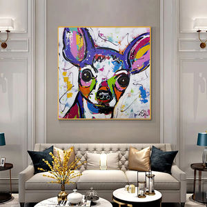 Póster <span class=keywords><strong>de</strong></span> Arte <span class=keywords><strong>de</strong></span> Animal <span class=keywords><strong>de</strong></span> Graffiti para decoración del hogar, imágenes <span class=keywords><strong>de</strong></span> pared en lienzo Pop <span class=keywords><strong>de</strong></span> calle para habitación <span class=keywords><strong>de</strong></span> bebé, <span class=keywords><strong>Pug</strong></span> - Product Image 5