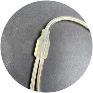 Cable de alimentación transparente de 5,5x2,1mm, conector macho fenale con conector de alimentación ajustable - Product Image 5