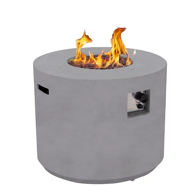 Modern Design Concrete Gas Fireplace Heating Fire Pit Garden Outdoor Use