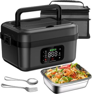 2025 Upgraded Portable <b>Electric</b> <b>Lunch</b> <b>Box</b> 8000mAh Rechargeable Water-free Camping Heat Preservation <b>Electric</b> <b>Lunch</b> <b>Box</b> - Product Image 2