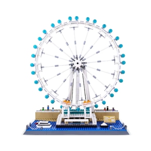 Wange 6215 City Architecture, Bloques de Construcción del London Eye y Montaña Rusa, Juguetes de Ladrillos para Niños, Regalo para Niños - Product Image 1