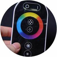 Rgb gradateur pour lumières led led contrôleur rgb rf 8key 2.4G écran tactile sans fil 12v 24v 5050 3528 tuya rgb contrôleur