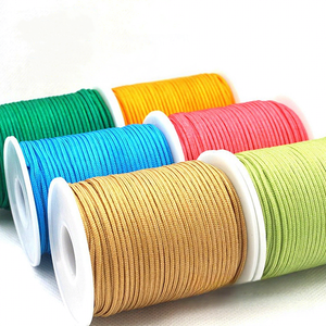Cordon en nylon tressé à la main de 1 mm et 1,5 mm, durable et résistant, pour bracelets, colliers, perles, porte-clés et fabrication de nœuds chinois - Product Image 1