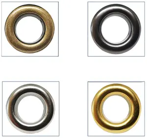Custom Stainless Steel Brass 4mm 5mm 6mm 8mm Eyelets and Grommets for Clothes Tag