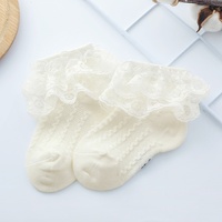 Chaussettes Bébé en Gros Printemps-Été Antidérapantes Tricotées Décontractées Respirantes Couleur Unie Coton Princesse Danse