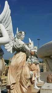 Hôtel Exposition Europe 4 Saisons Statues Grand Marbre Blanc <span class=keywords><strong>Pierre</strong></span> <span class=keywords><strong>Gardien</strong></span> Debout <span class=keywords><strong>Ange</strong></span> Relief Sculpture <span class=keywords><strong>Pour</strong></span> <span class=keywords><strong>Jardin</strong></span> - Product Image 2