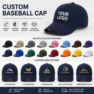 OEM Business Event Promo Gift Custom <b>Baseball</b> <b>Cap</b> Embroidery 3D Logo Fitted Cotton 5 Panel Print Hat Golf Hats With Custom Logo - Product Image 3