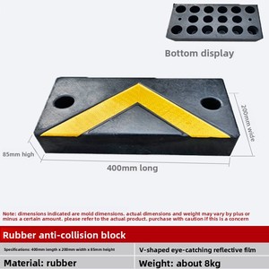 Protector de Pared para Estacionamiento, Tira de Goma de Primera Calidad para Protección Contra Colisiones en Plataformas de Carga y Camiones - Product Image 6