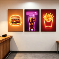 Peinture décorative personnalisée en néon LED, peinture publicitaire illuminée par des néons, bandes lumineuses néon décoratives