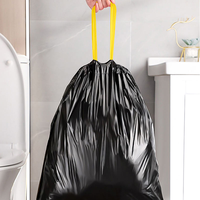 Sacs poubelles jetables en plastique personnalisés en gros pour usage médical, cuisine, automobile, avec cordon de serrage