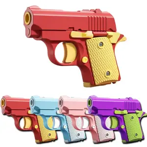 Barato Mini 3D Gravity 1911 Fidget Pistol 3D Impreso Fidget Gun Mini Cute Kids Toy Gun Stress Relief Pistol 1911 para adultos