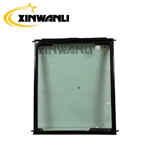 El conjunto de parabrisas delantero para excavadora PC200-6 es compatible con piezas de maquinaria de construcción para excavadoras Komatsu. - Product Image 1