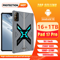 Tablet Pad17 Pro 5G con Tarjeta SIM, Red Completa, MTK Octa Core, Pantalla de 10.1 Pulgadas, Android, 16GB, Descarga de Aplicaciones de Google Store, Videollamadas