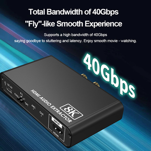 Mới A430 5.1 lõi dây dẫn âm thanh vắt Splitter <span class=keywords><strong>Adapter</strong></span> 8K 60Hz 1080P HD 3D Arc HDMI cáp cho âm thanh - Product Image 2