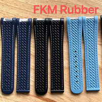 Bracelet en caoutchouc FKM de luxe 20 mm 21 mm pour le modèle Haima 150 Haima Time pour Omega Haima 150 220