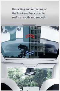 Tenda Parasole Avvolgibile per Tetto Apribile Tesla Model Y, Protezione UV e Isolamento Termico per Tetto in <span class=keywords><strong>Vetro</strong></span>, Parasole Effetto Ghiaccio - Product Image 3