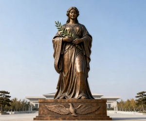 Antique Bronze Chiến Binh Tượng, Tùy Chỉnh Brass Người Đàn Ông Điêu Khắc Cho Quảng Trường Thành Phố Và Trang Trí Sân Vườn - Product Image 4