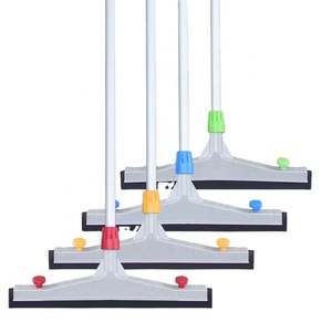 Thấp Moq Màu Đen Đôi Bọt Cao Su Loại Bỏ Nước Nặng Với Tay Cầm Bằng Nhôm Cho Sàn Trơn - Product Image 2