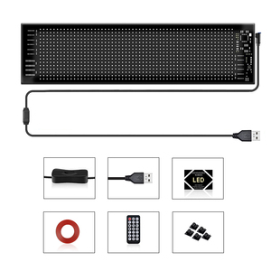 1696 <span class=keywords><strong>LED</strong></span> ma trận pixel Bảng điều chỉnh USB 5V linh hoạt địa chỉ RGB mô hình graffiti di chuyển văn bản hoạt hình <span class=keywords><strong>LED</strong></span> ma trận Bảng điều chỉnh cho xe - Product Image 1