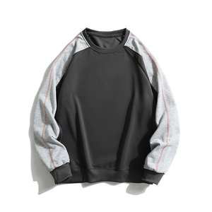 สเวตเตอร์แขนยาวทรงหลวมสำหรับผู้ชายเสื้อสเวตเตอร์คอกลมสีทึบปรับแต่งโลโก้ฤดูใบไม้ร่วงและฤดูใบไม้ผลิ - Product Image 2