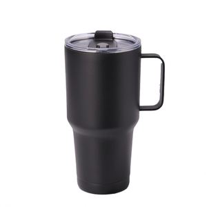 30oz <b>Large</b> Capacity Ice Tumbler with Handle Stainless Steel Car Insulated <b>Cup</b> Portable Minimalist for Car Travel Daily - Product Image 5