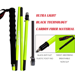 OKHEALINGバックルタイプ折りたたみ式テレスコピックT800炭素繊維ハイキングポール - Product Image 4