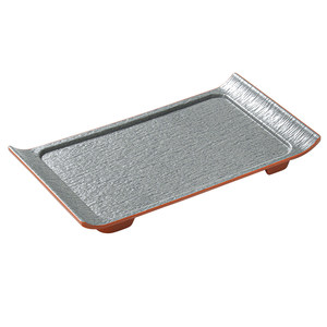 Assiettes rectangulaires en mélamine bicolore imitation porcelaine, plateau de service pour hôtel, restaurant, fête - Product Image 5
