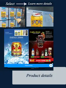 Lanches e bebidas de tela sensível ao toque digital, combinação de empurrar direto máquinas de venda de bebidas