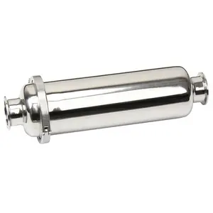Venda quente Sanitária Aço Inoxidável Tipo Reto Braçadeira filtro de água sinterizado poroso tubo de metal dreno Tubo filtro