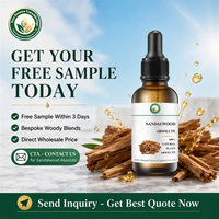 Absolue de Bois de Santal Premium (Santalum Album) Certifiée Naturelle Parfum Boisé Conformité Mondiale pour la Parfumerie